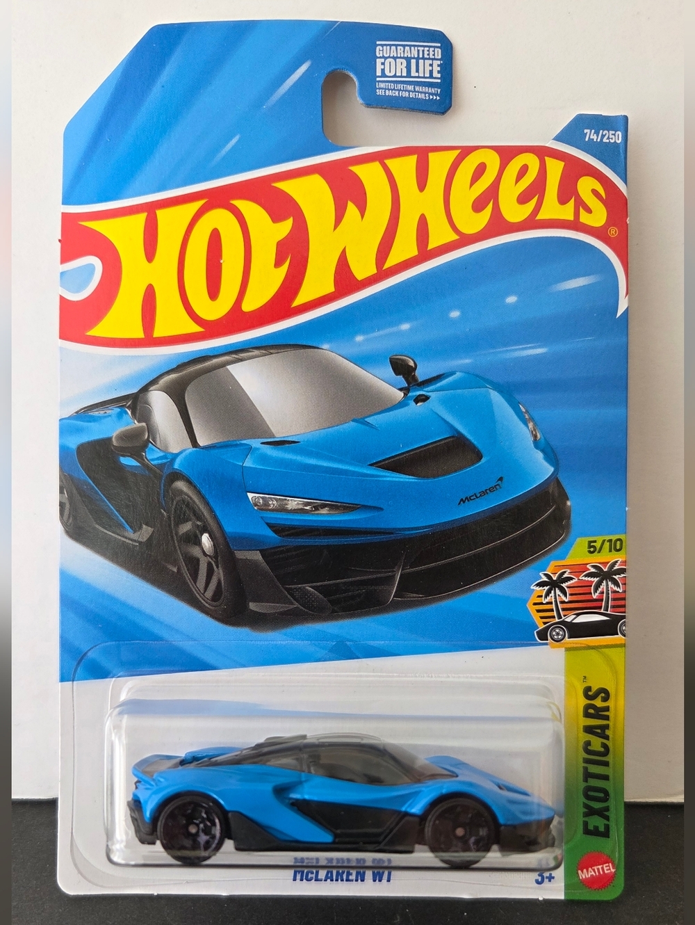 Hot Wheels McLaren W1 2026 Exoticars 5/10 Blue Diecast Car